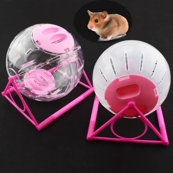 

Pet Hamster Jogging Ball Toy Plastic Pet Rodent Mice Hamster Gerbil Rat Exercise Balls Play Toys Sports Runner Cage Disc Toy