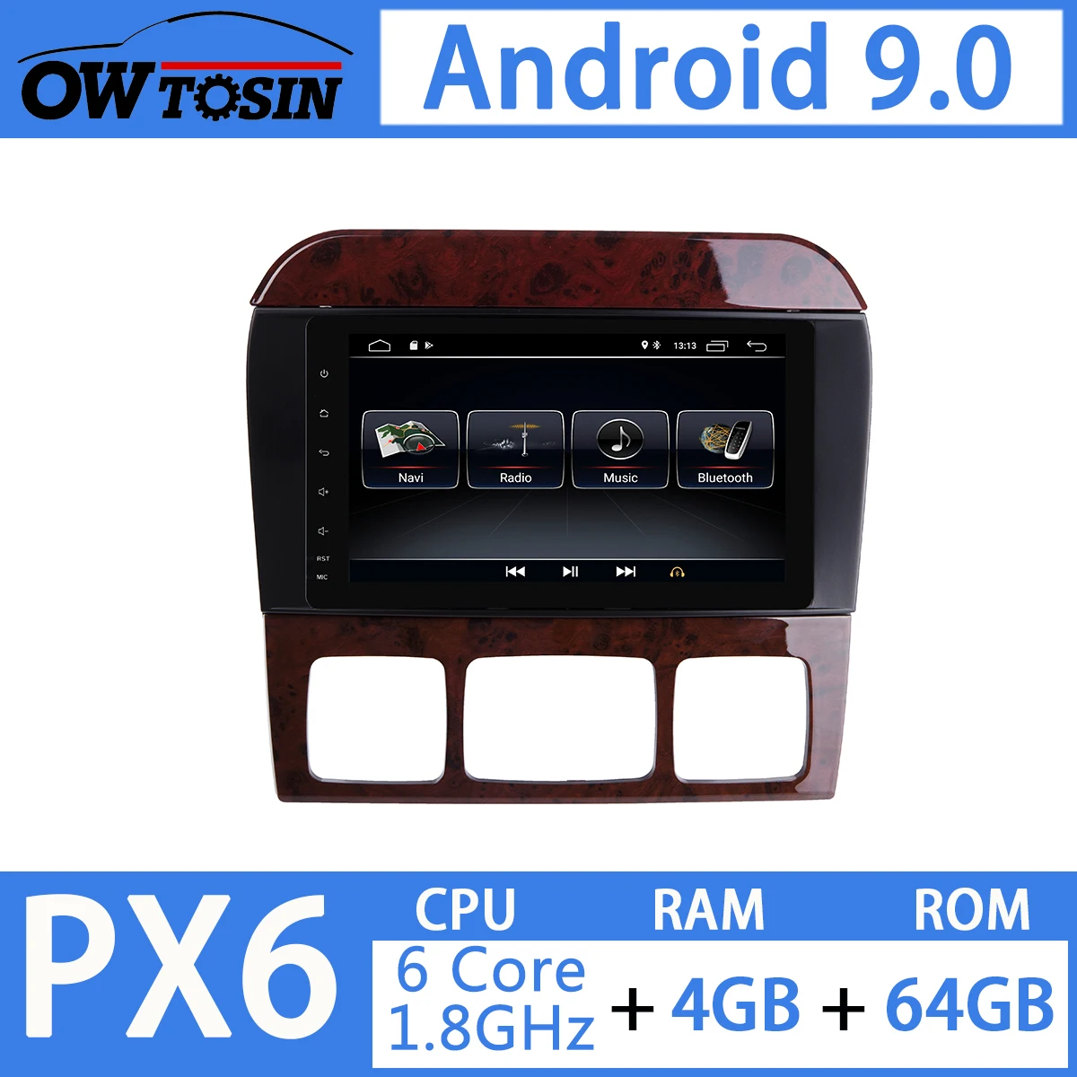 Best 8" Android 9.0 4G+64G Car Multimedia Player For Mercedes Benz S CL Class W220 W215 CL Class W215 CL600 CL55 Radio GPS Navigation 0