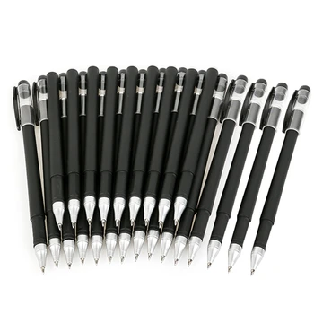 

HOT-24 Gel Pens Black Gel Pen 0.5mm Non-Slip Black Gel Pen Quick-Drying Ink Pen
