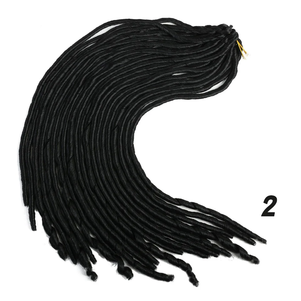 MUMUPI Goddess Faux Locs 100 г 20 дюймов вязанные крючком косы мягкие натуральные мягкие синтетические волосы для наращивания 20 прядей 1 шт - Цвет: Естественный цвет