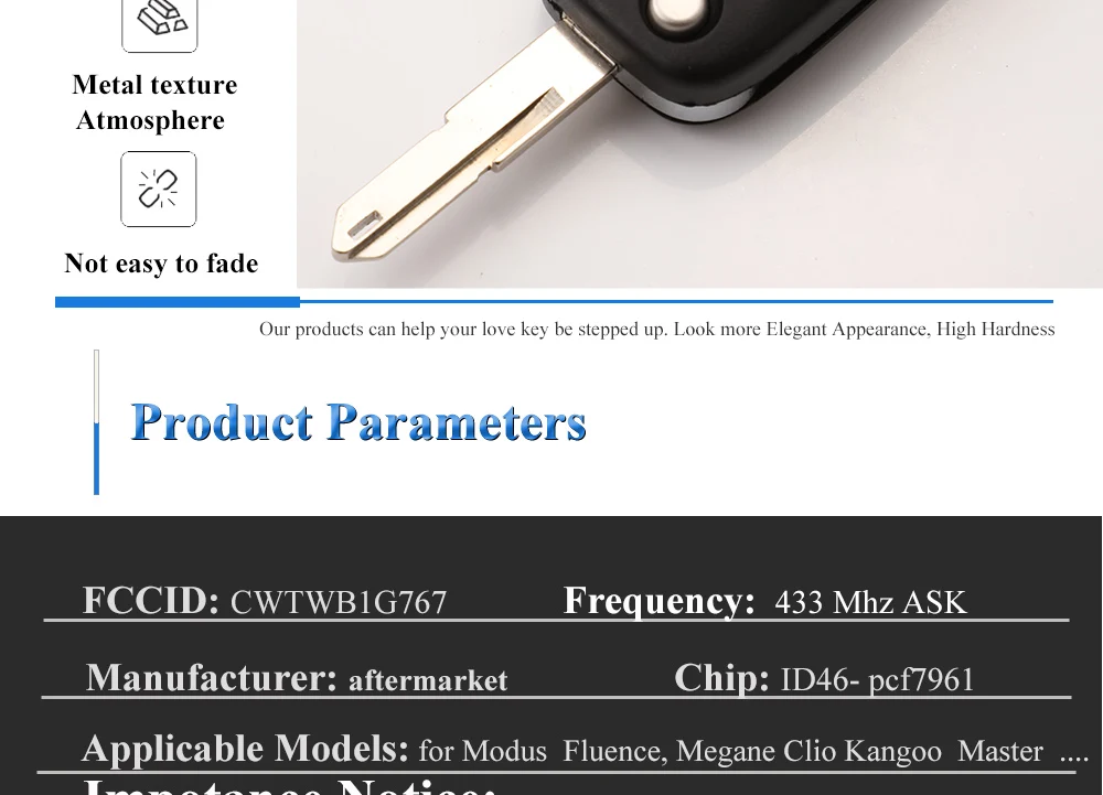 Chiave/Telecomando Per Renault Clio Kangoo Fluence Megane Master Modus 433mhz Con Chip Id46 Pcf7961 - 5pcs Renault 10 Chiave/Telecomando Per Renault Clio Kangoo Fluence Megane Master Modus 433mhz Con Chip Id46 Pcf7961 - 5pcs Renault - He3a63f7fc0804728ba2032f6f88d4618K
