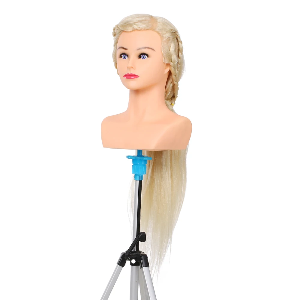 Pro Training Mannequin Heads 100 Human Hair for Braiding Manikin Head for Hairdresser Training Head Cosmetology 1 Pro Training Mannequin Heads 100 Human Hair for Braiding Manikin Head for Hairdresser Training Head Cosmetology 2