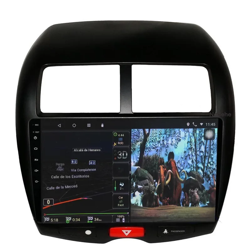 Автомобильный dvd плеер 2DIN Android 9 0 для Mitsubishi ASX автомобильное радио мультимедийный