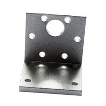 Угловое Электрическое Оборудование Алюминиевый сплав Угол 37 мм DC мотор Универсальный монтажный фиксированный кронштейн серебряный