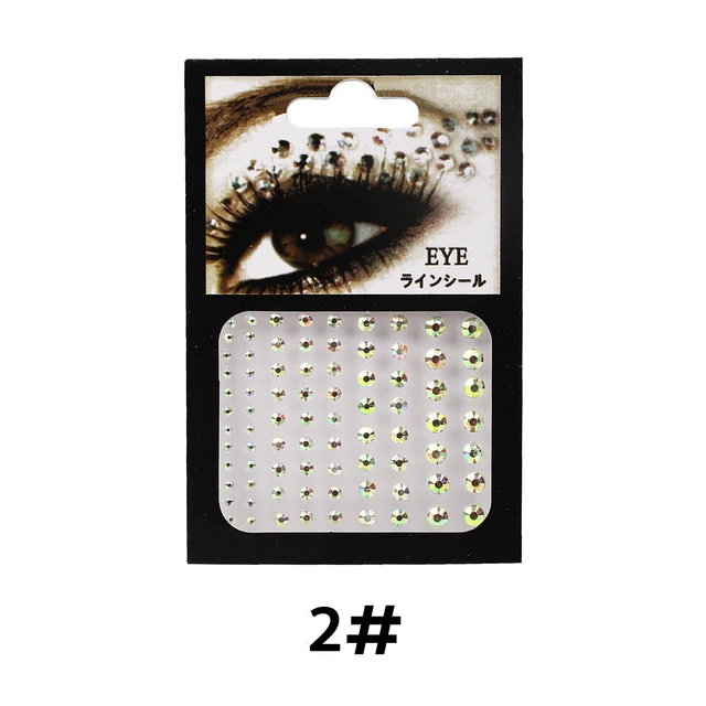 1PC 3D Sexy Crystal Eyes Glitter Face Body DIY Diamond Festival Party Jewel Makeup Tools Eye