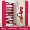 Simple Combination Shoe Cabinet Nonwoven Fabric Storage Shoes Rack Folding Dust-proof Shoe Closet Home Dorm Organizer for Shoes 1