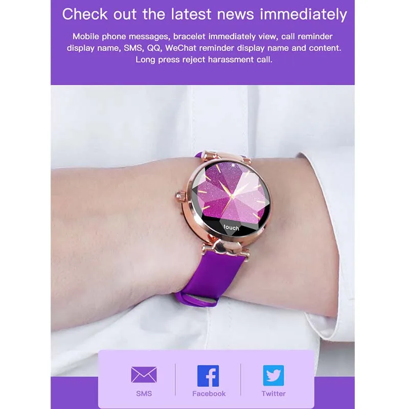 Smart Watch women Heart Rate Monitor Blood Pressure Fitness Activity Tracker Smart Bracelet Fashion Ladies smartwatch