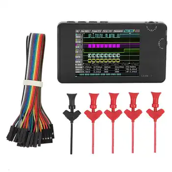 

LA104 4CH Portable Digital Logic Analyzer Set with 2.8in TFT LCD Display Instrument