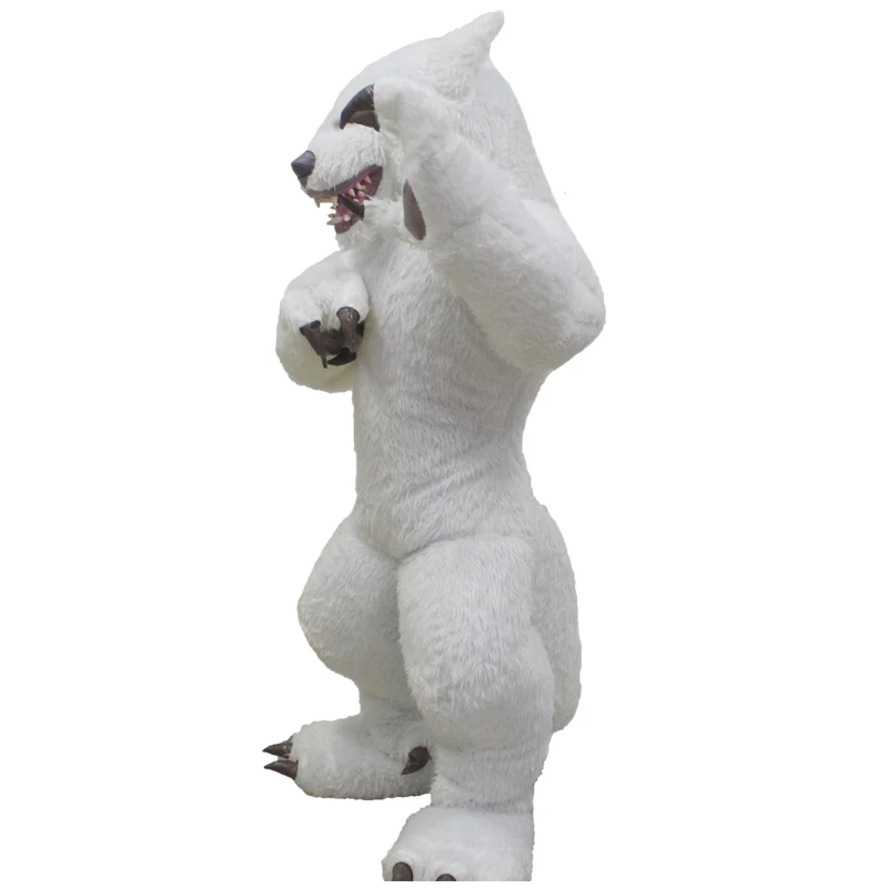 

Halloween Inflatable Cosplay Wolf Mascot Costume Unisex Novelty Animal Full Mask Role Play Fancy Dress Party For 1.7m To 1.9m