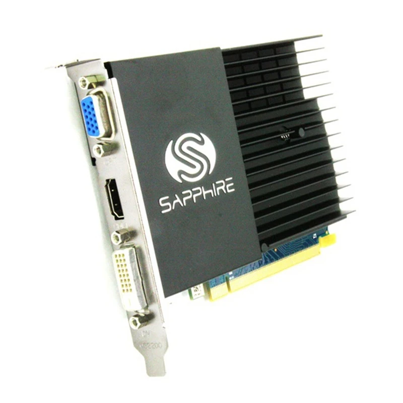 Оригинальная Видеокарта SAPPHIRE HD 5450 1 ГБ GPU AMD Radeon HD 6450 1GHM 512 Мб видеоэкран карты для настольного ПК HDMI PCI-E-1