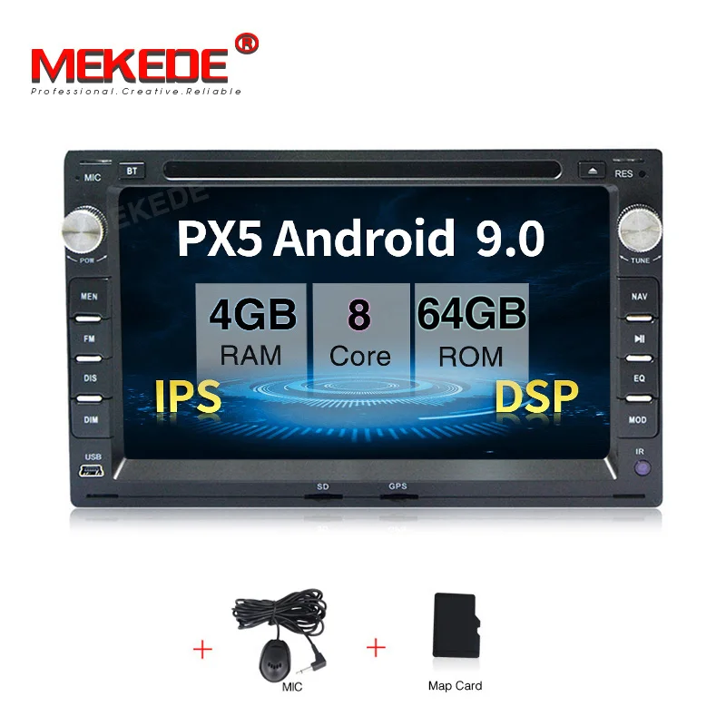 model MEKEDE Android 9,0 4+ 64G ips DSP 7 дюймов сенсорный для VW/Passat/Golf/Skoda поддержка gps navi Ipod BT Радио mic SWC OBD2 - Цвет: model