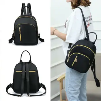 

Waterproof Oxford Backpack for Women Girls Casual Black Nylon School Bags High Quality Travel Tote Backpack Shoulder Bag
