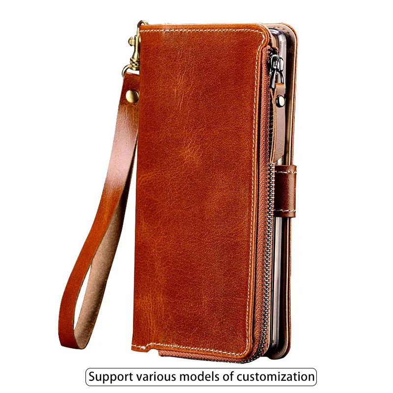 Flip Case For Huawei P10 P20 P30 lite Mate 10 20 lite Pro Y7 Y9 P Smart 2019 Zipper Bag Purse Cover For Honor 7X 8X 9 10 20 lite