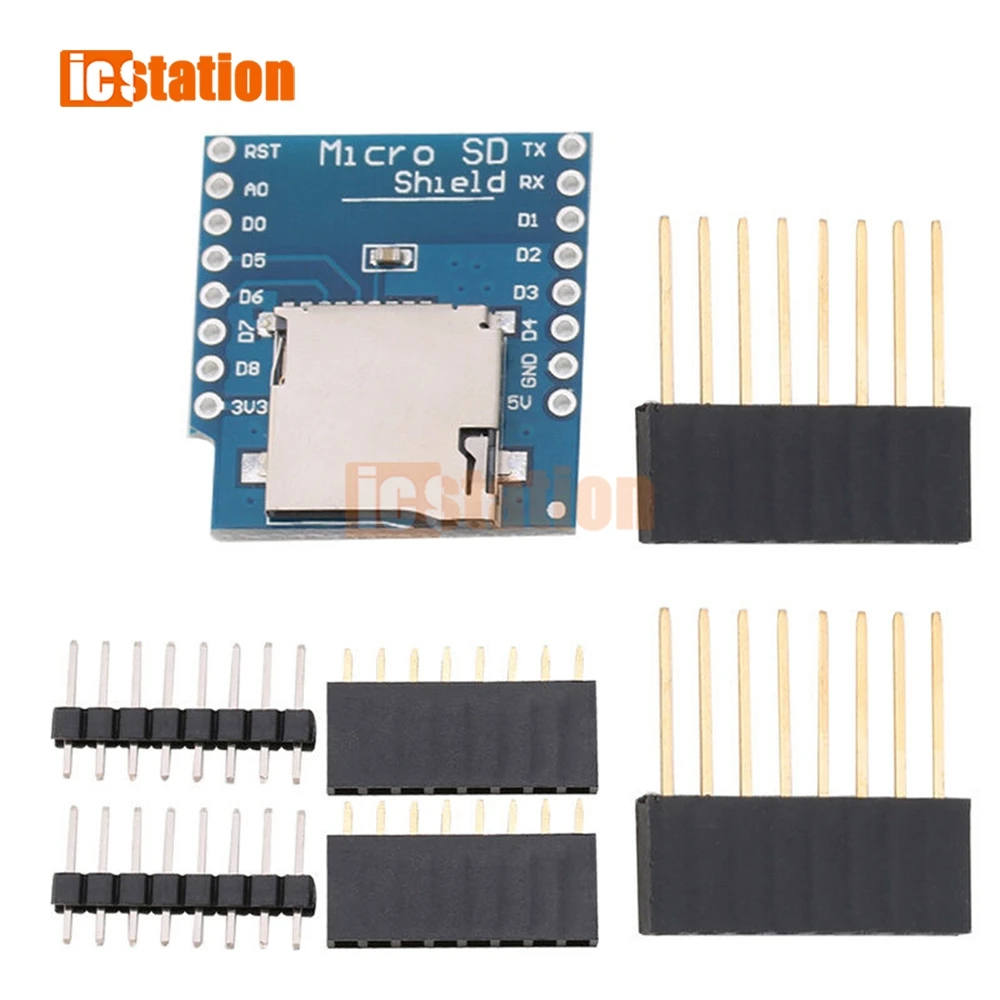 

Щит для карты Micro SD для WeMos D1 mini TF модуль