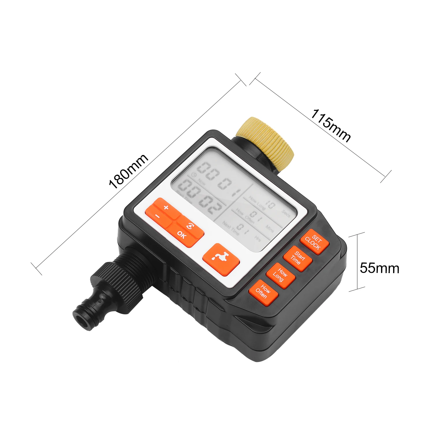 Digital Water Timer Programmable Outdoor Single Outlet Automatic On Off Water Faucet Hose Timer Irrigation System Controller