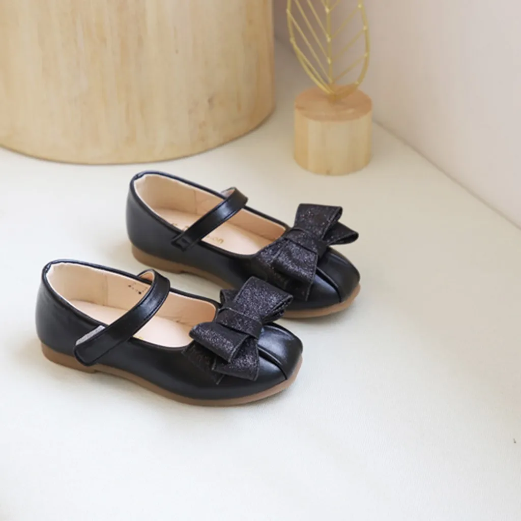 PU Leather Infant Baby Girl Shoes Children Infant Kid Baby Girl Bling Sequins Shallow Single Princess Casual Shoes#smt