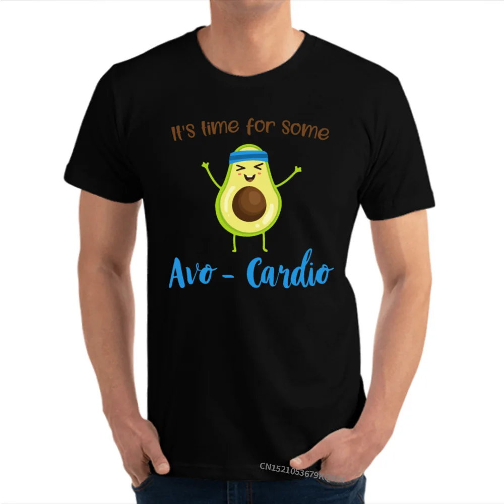 Его время для некоторых avo кардио авокадо забавная Футболка с принтом дизайн Camisas