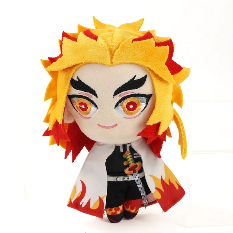 21-23 см Demon Slayer Kochou Shinobu Kamado Nezuko Tanjirou Inosuke Zenitsu Rengoku Kyoujurou Sabito Douma плюшевые игрушки куклы Подарки - Цвет: 22cm  Kyoujurou