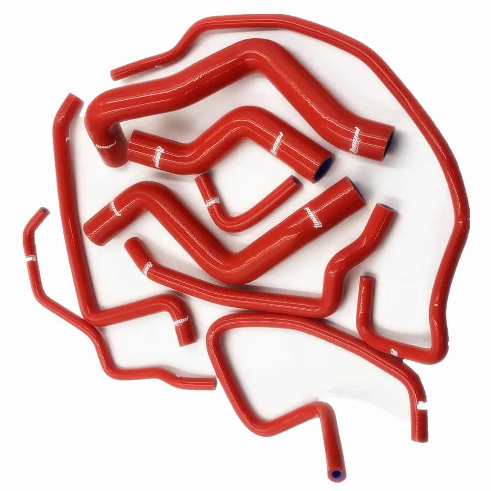 For Mazda RX8 RX-8 SE3P 13B-MSP Red Silicone Radiator Coolant Heater Hose Kit For Mazda RX8 RX-8 SE3P 13B-MSP Red Silicone Radiator Coolant Heater Hose Kit