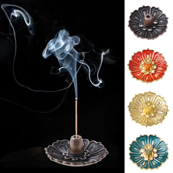 

Incense Holder Lotus Shape 9 Holes Burner Plate For Home 1pc Durable