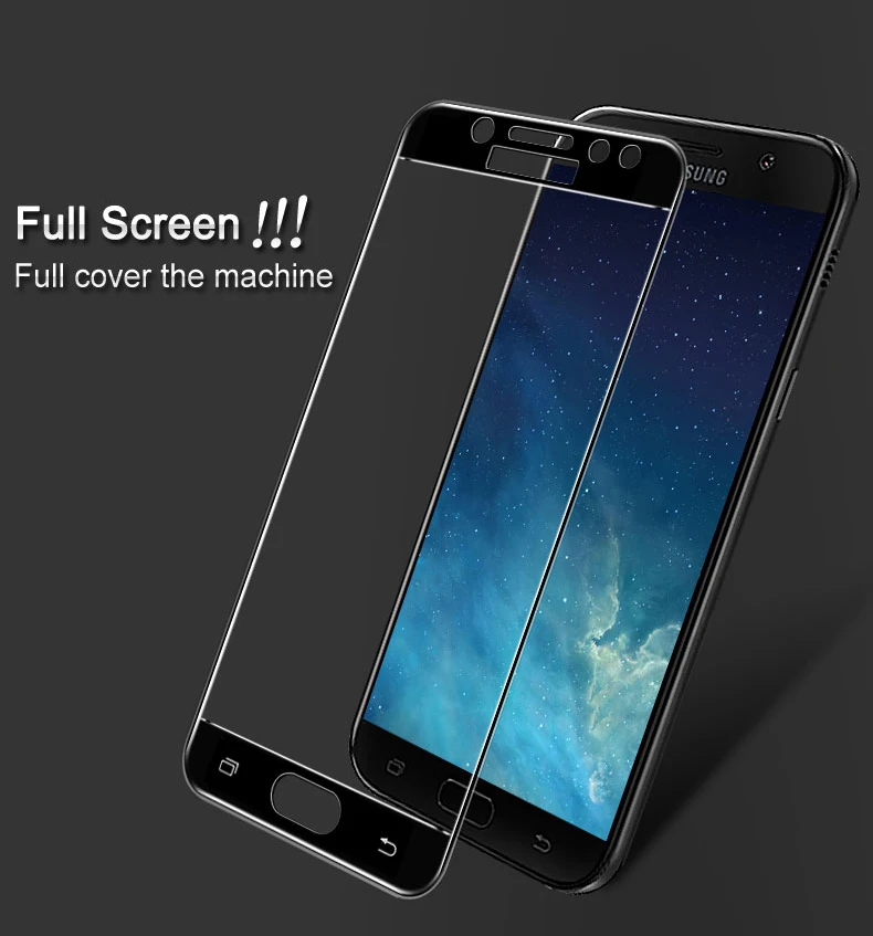 Guard On Per Samsung Galaxy J7 2017 Vetro Temperato 3D Full Cover Guard Pellicola Protettiva Per Schermo Anteriore Per J7 Pro J730F Sm-J730F
