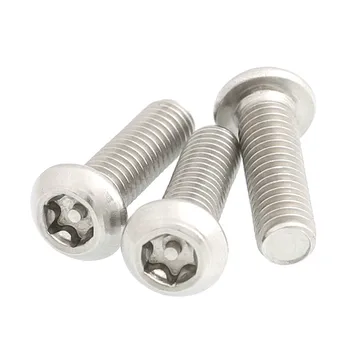 

20pcs Torx Bolt M4 M5 M6 Six-Lobe Tamper Proof Anti-theft Screw Button Pan Round Head with Pin Bolts A2 304 Stainless Steel