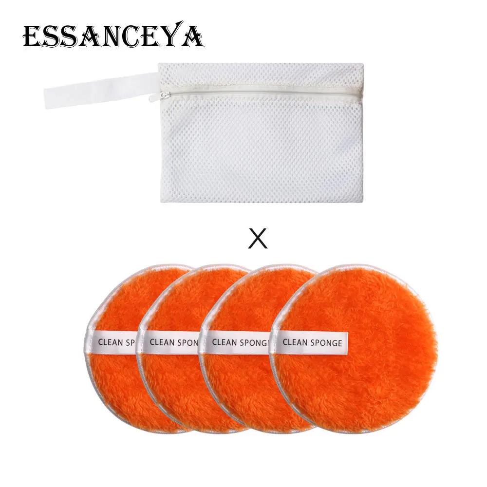 ESSANCEYA 2/4 шт. лица с очищающим средством для ног пуф для макияжа хлопок косметическое затяжное основание средство для снятия пудры колодки спонж для нанесения макияжа Красота инструменты