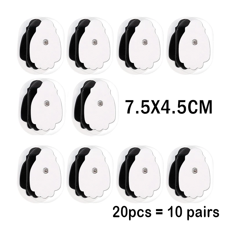 20pcs 4.5x7.3cm 10/20 шт. десятки электродов для миостимулятор физиотерапевтическая машина колодки массажер для похудения Adhensive гель пусковая площадка здоровья десятки - Цвет: 20pcs 4.5x7.3cm