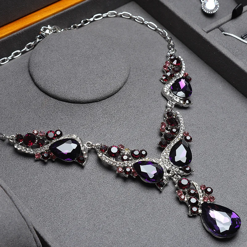 DIGU Jewelry Display Tray Wood Pendant Earrings Rings Fashion Square Box Jewelry Display Storage Props