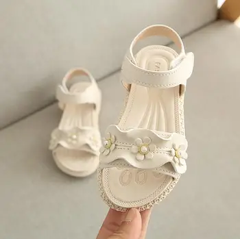 

Girls Sandals Gladiator Flowers Sweet Soft Kids Summer Floral Sandals Princess Fashion Cute High Quality Children's Beach Shoes