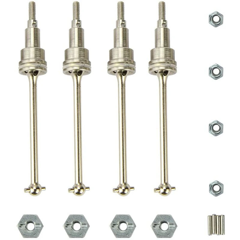 

RC Cars Upgrade Parts Front&Rear CVD Metal Drive Shafts Dogbone for Haiboxing 18859E/18858/18856