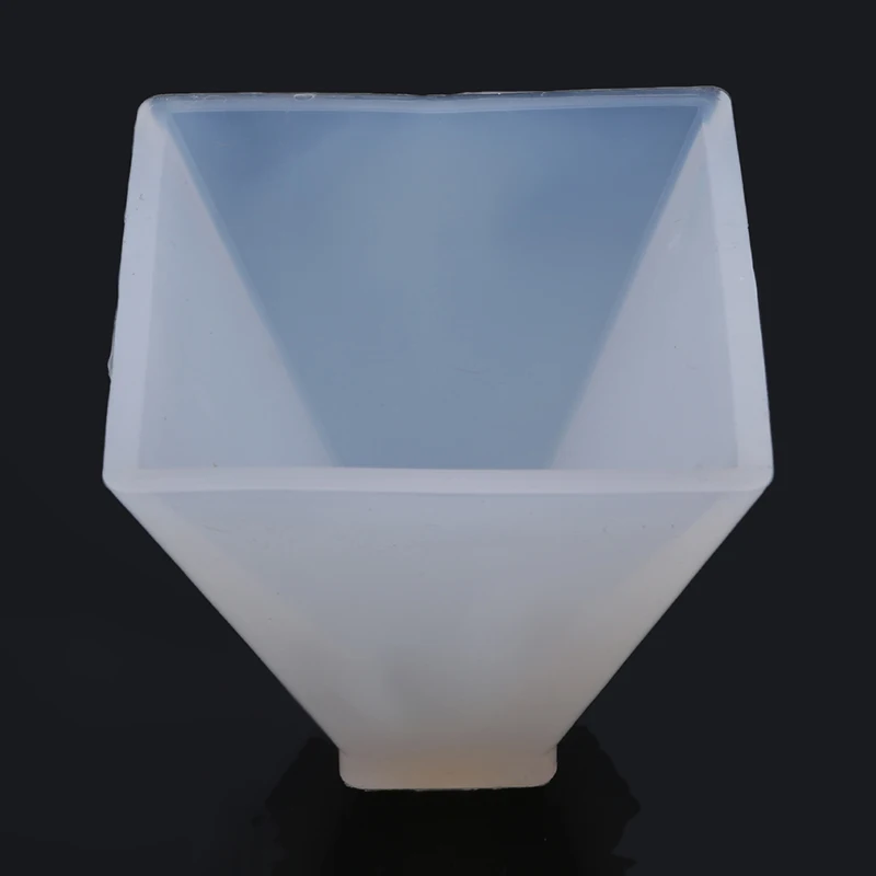 White Silicon Mold Crystal Epoxy Pyramid Silicone Mould Crystal Drops Molde Silicona Molds For Plaster