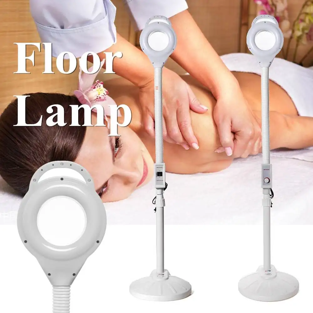 

16xMagnifying Diopter Rolling Light Skin Care 8LED Diopter Magnifying Floor Lamp Magnifier Glass Facial Light Stand Dentist