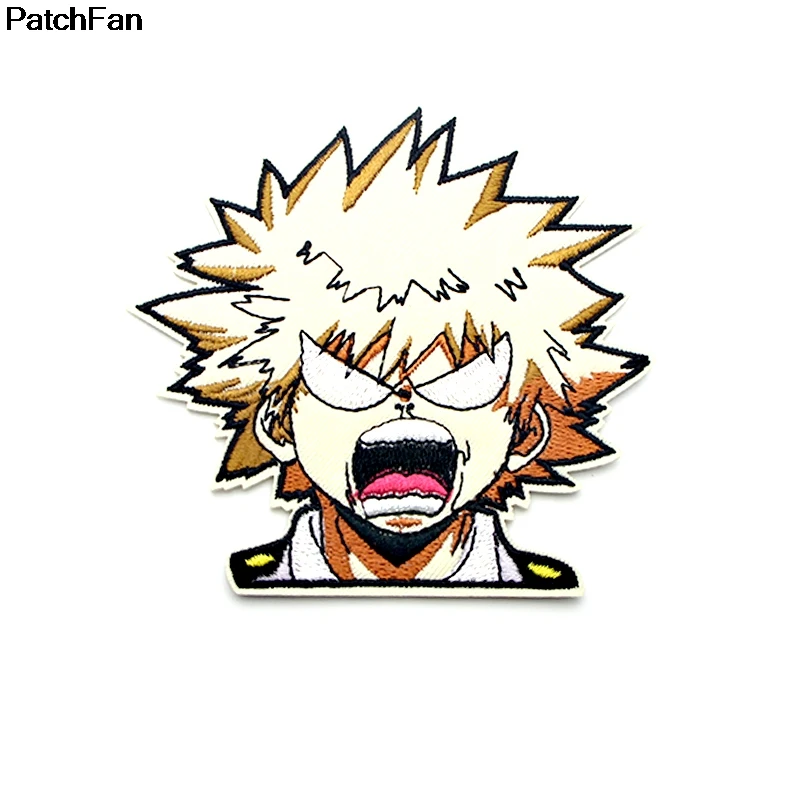 3 Patchfan My hero Academy, Мультяшные железные нашивки, одежда с вышивкой, лоскутные аксессуары, значки на заказ, A2336 - Цвет: 3