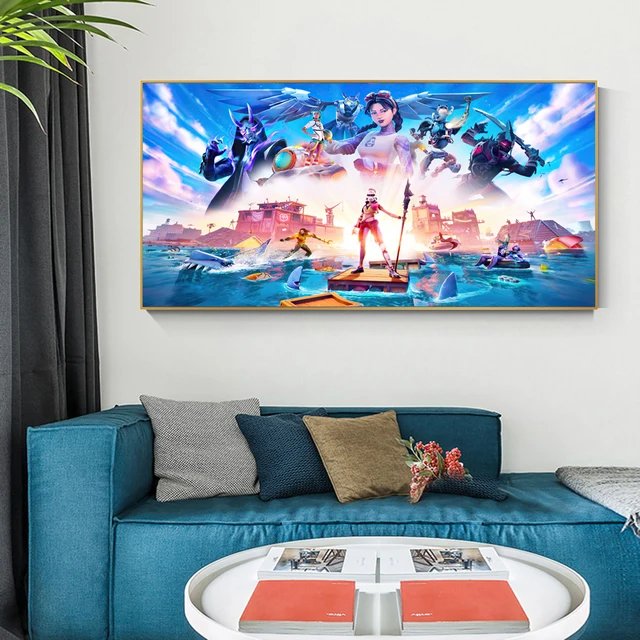 Fortnite Games Wall Art Paintings Printed on Canvas 3