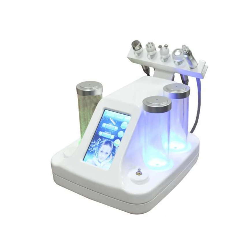 5 с 1 небольшим пузырьковым ультразвуком RF Bio lifting Spa глубокое очищение лица