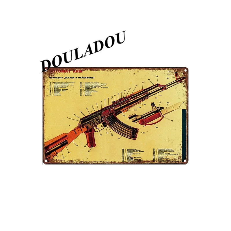 [Douladou] Горилла челюсти винтажные тисненые металлические жестяные знаки Ретро табличка Плакат Бар Паб настенная живопись декоративная 30*20 см