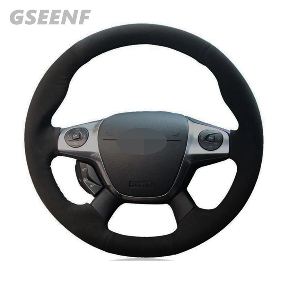 Для Ford KUGA Escape 2013-2016 Focus3 2011-2014 C-MAX 2011-2018 транзит 2013-2014 чехол рулевого колеса