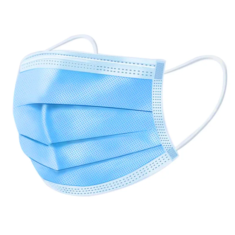

50PCS Mask 3 Layers Mask for Anti Bacteria Facial Masks Blue KZ-03