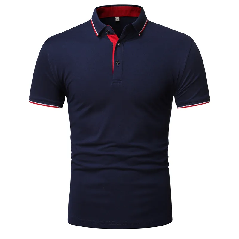 

polo shirt men Solid business casual Short sleeve polo shirt men summer cozy high quality brand men's polo shirt cotton