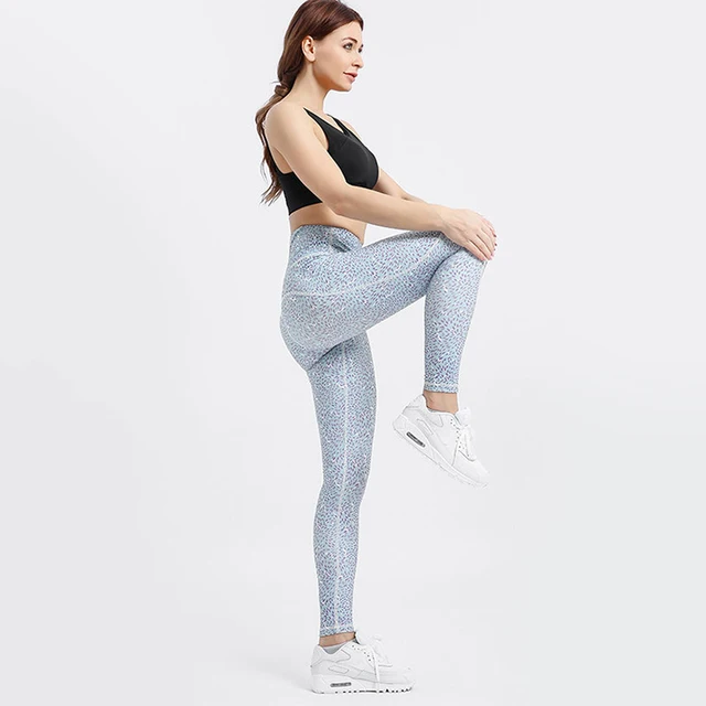 SALSPOR Women's Seamless Skinny Leggings Mid Waist Hips Push Up Breathable Leggins Female High Stretch fitness Slim Legging 5
