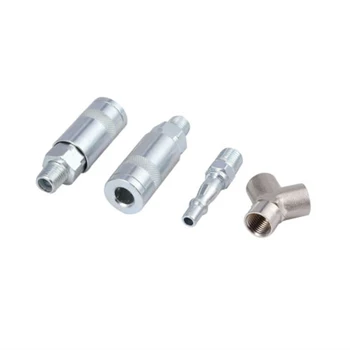 

1pc Air Line Hose Y Piece 3 Way Quick Release Fittings Splitter Connector Tools
