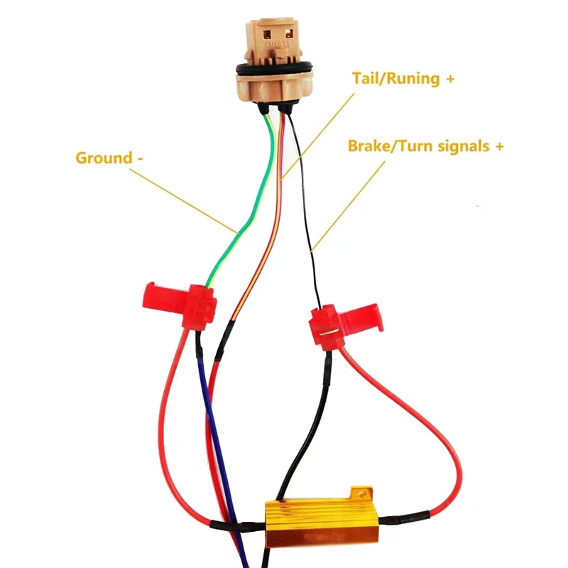 

Decoders T-taps LED Load Resistors Turn Signal blinking 50W 8ohm 12V-24V Accessories