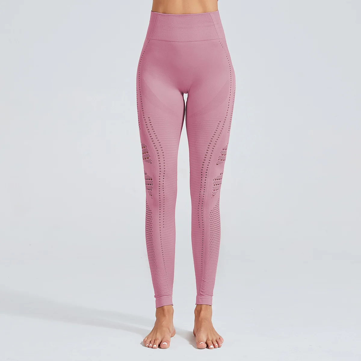 Для женщин женские брюки для занятий йогой и спортом Спортивная одежда для бега тянущиеся Фитнес леггинсы бесшовный корсет Спортивные