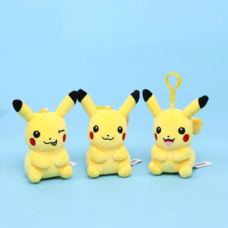 TAKARA TOMY брелок для ключей плюшевая подвесная сумка elf Pikachu|Мягкие игрушки животные|
