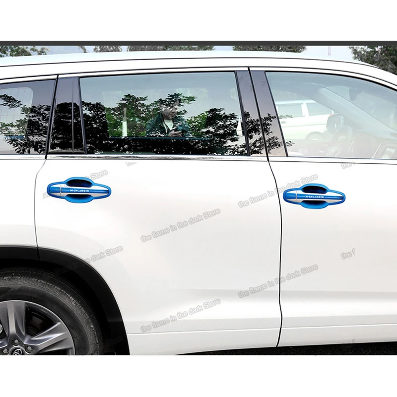 Lsrtw2017 автомобильная дверная ручка чаша планка для toyota highlander 2013 2014 2015 2016 2017 2018 2019