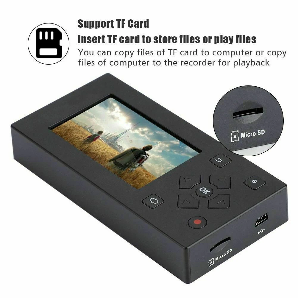 Видеокамера рекордер конвертер аудио видео MP3 аналого-цифровой DVD ленты VHS MP4 VCR AV захват плеер профессиональный