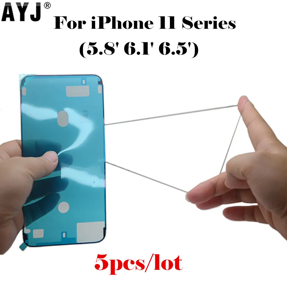 5 шт./лот гибкая Водонепроницаемая наклейка для iPhone 11 Pro Max 7 клейкая рамка ЖК