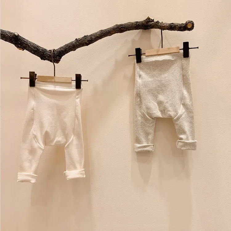 

2023 Ins Korean Baby Girl Pants Spring And Summer Newborn Baby Boy Trousers 0-24m For Kids Cotton Ins Newborn Leggings Clothing