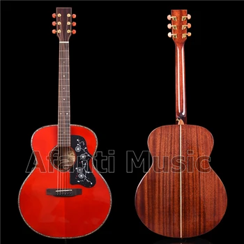 

42 Inch Solid Spruce Top Red color Acoustic Guitar of Afanti Music (AF-1028)